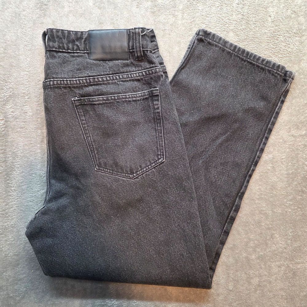 CCS Jeans Mens 32x29 Gray Original Relaxed Taper Charcoal Wash Denim Zip Fly